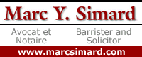 Marc Y. Simard Barrister Solicitor Avocat Notaire